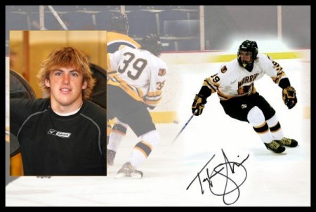 My youngest son, Taylor Oshie, with his 2008 Senior Portrait at Warroad High School in Warroad, MN