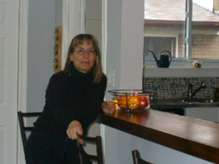 Me in my new kitchen