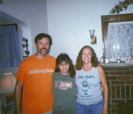 My husband Dan (left), me and his sister