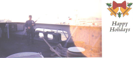 in port tunis, tunisia north africa during Desert Sheild before the STORM!       USSR & EAST GERMAN SHIP"S off Starboardside!