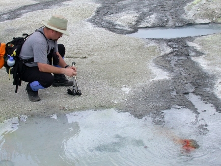 Testing A Hydrothermal Feature's Acidity