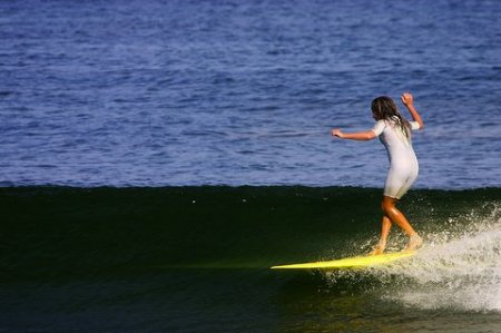 Surfing Malibu, California