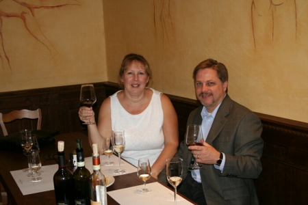 Susan and me in Soave Italy