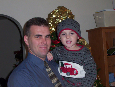 Evan and EJ - Christmas 2005