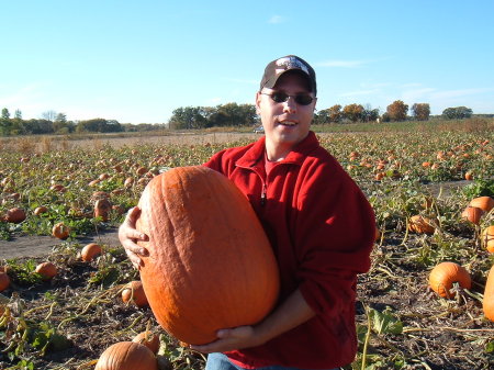 Jason and the 45 lb pumpkin 2005