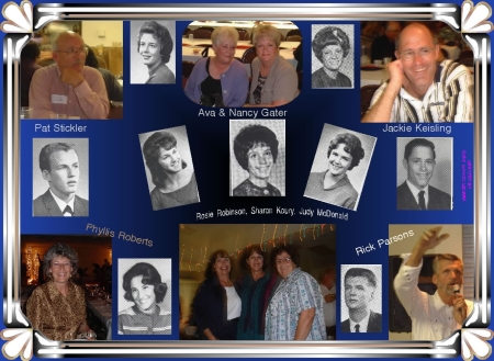 Susie Dunkel '65 "Then & Now" Collage from 2000 PHS Reunion in Page