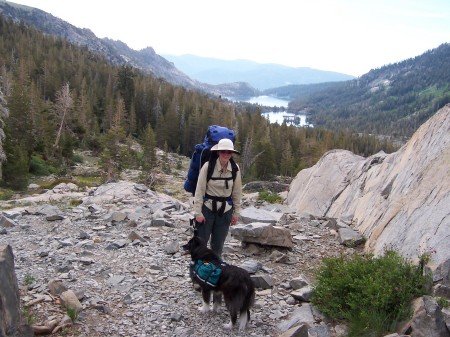 Hiking into Desolation Wilderness-- the Sierras