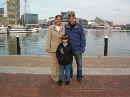 Todd , Wendy and Mason ... Inner Harbor Baltimore 12/07