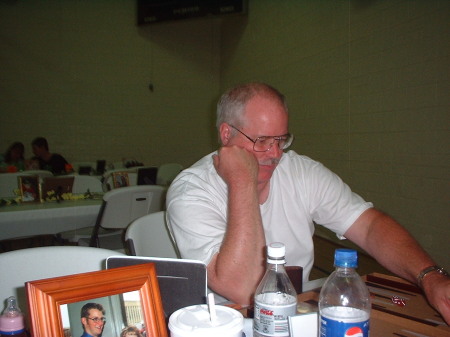 Jeff playing Backgammon