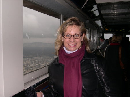 Atop the Eiffel Tower (Nov. 2003)