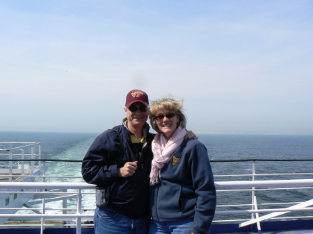 Sarah & I onboard the Pride of Burgundy from Dover to Calais April 2007