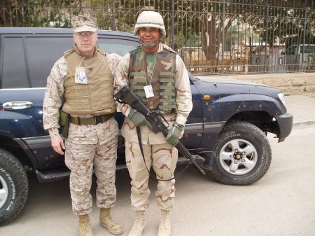 My Driver and I at the U.S. Embassy, Baghdad
