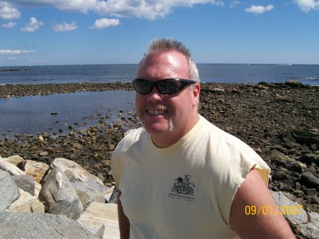 Bill at the beach in NH