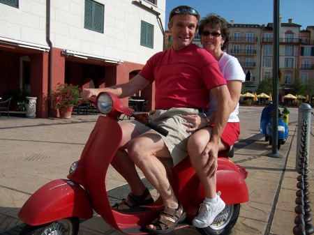 Karen and me on our honeymoon in 2004.