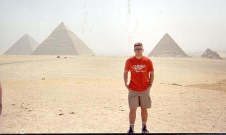 Me at the pyramids of Giza