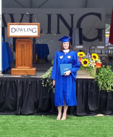 Sara at graduation 2010