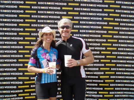 with my husband, Jack, after Ride for the Roses-2005