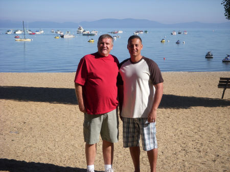 Mike & Edgar just outside our room Lake Tahoe