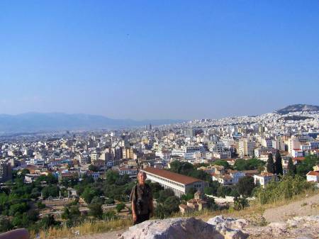 View of Athens, Greece from the Parthenon