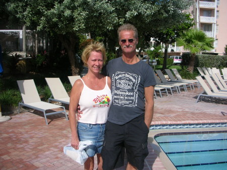 Bob & I in Key west... Love the wind blown hair....NOT