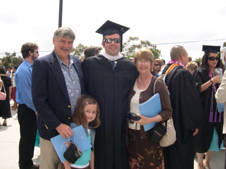 With my family after grad school graduation (2006)