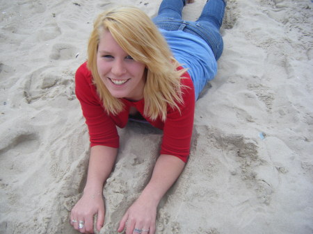 caitlin at the beach