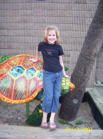Sarah at a Tybee Turtle