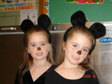 Twin Mice On Halloween