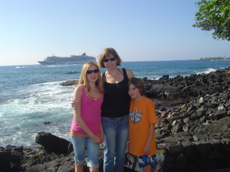 Me and My Kids Kona Hawaii December 2006