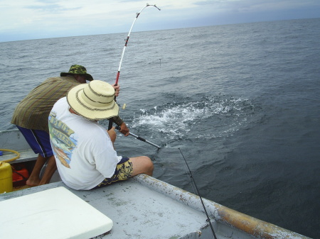 fishing near my property at isla iguana