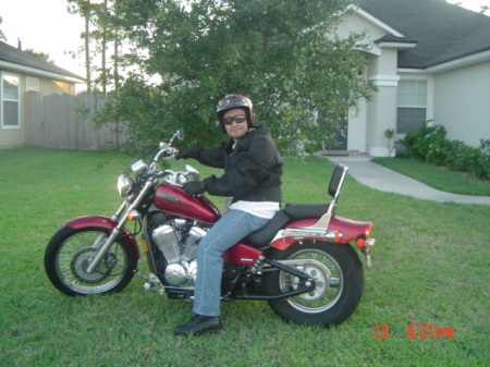 My House and my motorcycle in Jacksonville, FL