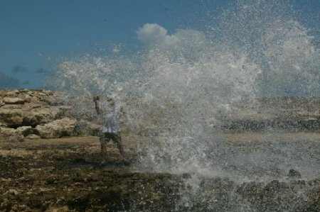 Steve on Devil's Bridge in Antigua