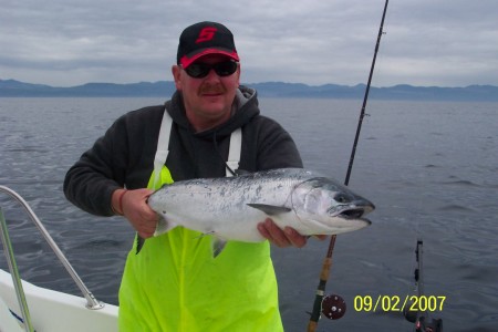 Salmon fishing in the Straits of Juan da Fuca