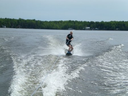 My "Baby" on the wake board!