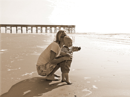 Ayden and I in Isle of Palms.