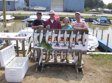 Lake Erie fishing, 60th birthday 2003