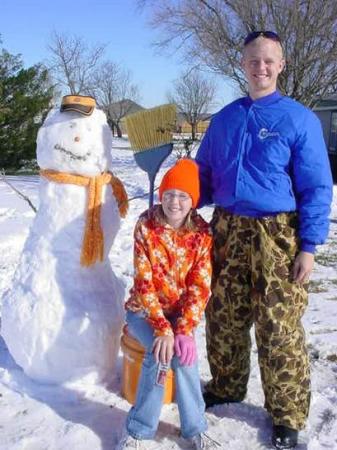 Jeff, Kirby and the OSU Snowman!