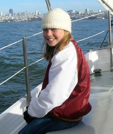 Emma Sailing in San Francisco Bay