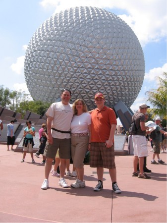 Tina, Christian and me Disney World 2008