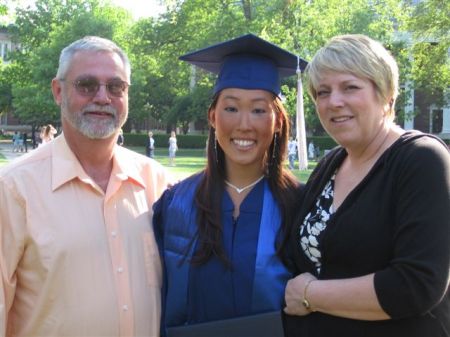 Charlie, Julie and I at Graduation