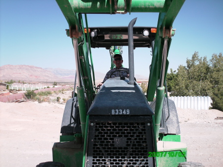 jim on back hoe