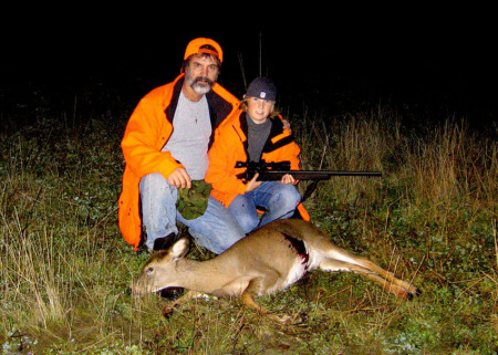 Son's first deer...