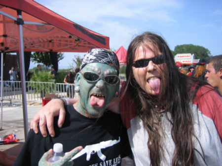 Lizard man & me at OZZFEST 06'