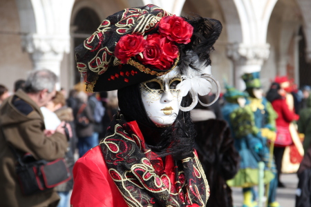 Walter Calkins' album, Masks and costumes of Carnavelle