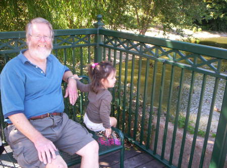 Ken with our oldest grandgirl Chloe at the wonderful St. Louis Zoo