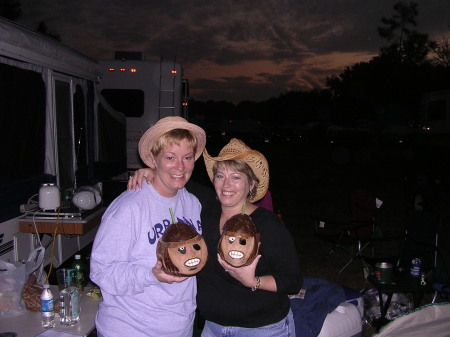 me and Kelly - monkey cups :)