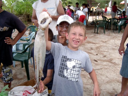 Steven with live octopus in Guam