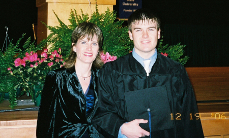 My oldest son & I at his College Graduation
