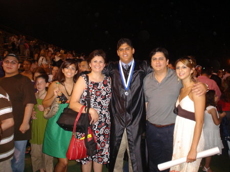 The family at graduation - Memorial High 2007