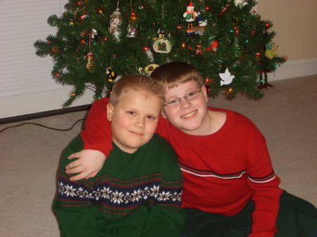 COLE AND AARON CHRISTMAS 2007